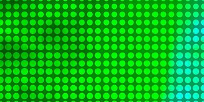 Light Green vector backdrop with circles.