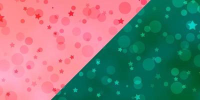 Vector background with circles, stars.