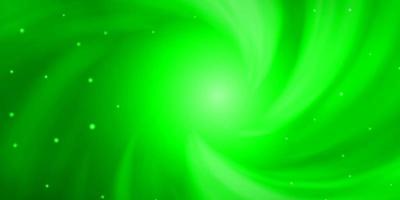 Light Green vector layout with bright stars.