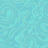 Calm vector color texture from smooth rounded shapes of lines and spirals in pastel colors. Seamless pattern for decorating blue fabric or wrapping paper with light lines