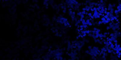 Dark blue vector backdrop with chaotic shapes.