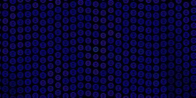 Dark BLUE vector pattern with magic elements.