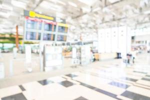 Abstract blur airport interior background photo