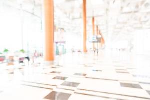 Abstract blur airport interior background photo