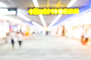 Abstract blur airport interior background photo