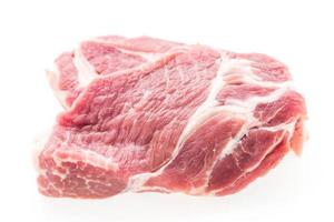 Raw pork meat isolated photo