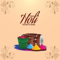 Happy holi vector illustration nad background