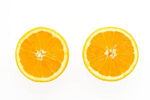 Orange fruit isolated on white background photo