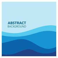 Abstract Water wave design background vector