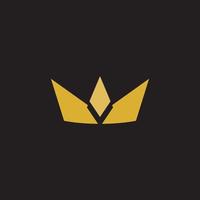 Crown Concept Logo Design Template vector