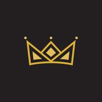 Crown Concept Logo Design Template vector