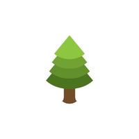 pine tree icon, vector illustration