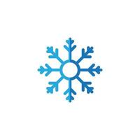 icono de signo de copo de nieve, ilustración vectorial vector