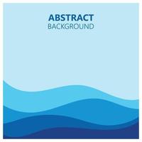 Abstract Water wave design background vector