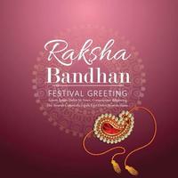 Raksh bandhan invitation greeting card vector