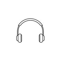 Headphone icon vector. Headset icon symbols