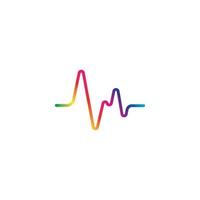 sound wave vector icon template