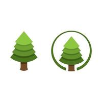 pine tree icon, vector illustration