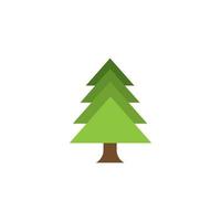 pine tree icon, vector illustration