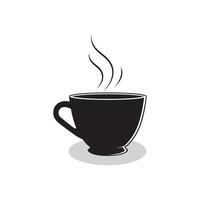 hot coffee cup  icon on white background