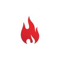 Icono de vector de logotipo de llama de fuego, icono de diseño de ilustración