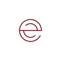 Letter E logo icon design template vector