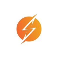 Lightning , Flash logo Template vector icon