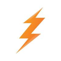 relámpago, icono de vector de plantilla de logotipo flash