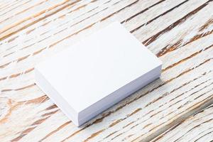 Blank white paper photo