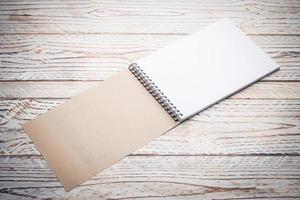 Blank white paper photo