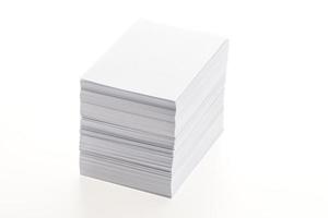 Blank white paper photo