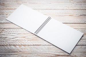 Blank white paper photo