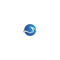 Water Wave symbol and icon Logo Template vector