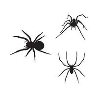 Ilustración de icono de logotipo de araña vector