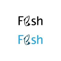 plantilla de logotipo de pescado. símbolo de vector creativo del club de pesca