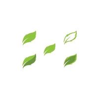 Logos of green leaf ecology nature element vector icon