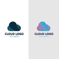 vector de nube, vector de diseño de plantilla de logotipo