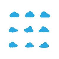 cloud vector, logo template design vector