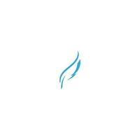 feather logo template vector icon design