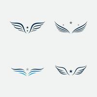 Wing Logo Template vector icon