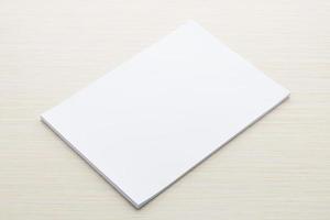 White paper mock up photo