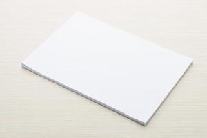 White paper mock up photo