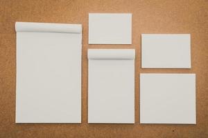 White paper mock up photo