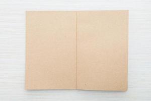 Blank notebook mock up photo