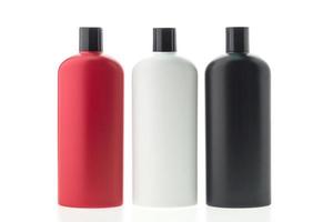 Blank shampoo bottles photo