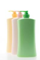 Body lotion bottles photo