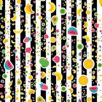Happy Fruits Seamless Pattern vector
