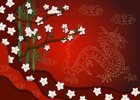 Chinese new year greeting card design vector