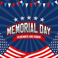 Celebrating Memorial Day USA Illustration vector