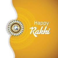 Vector element of rakhi with gifts and crystal rakhi